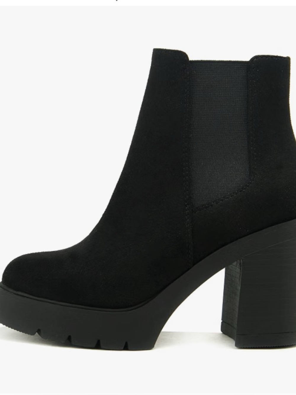 SODA Women's Black Slip-On Booties